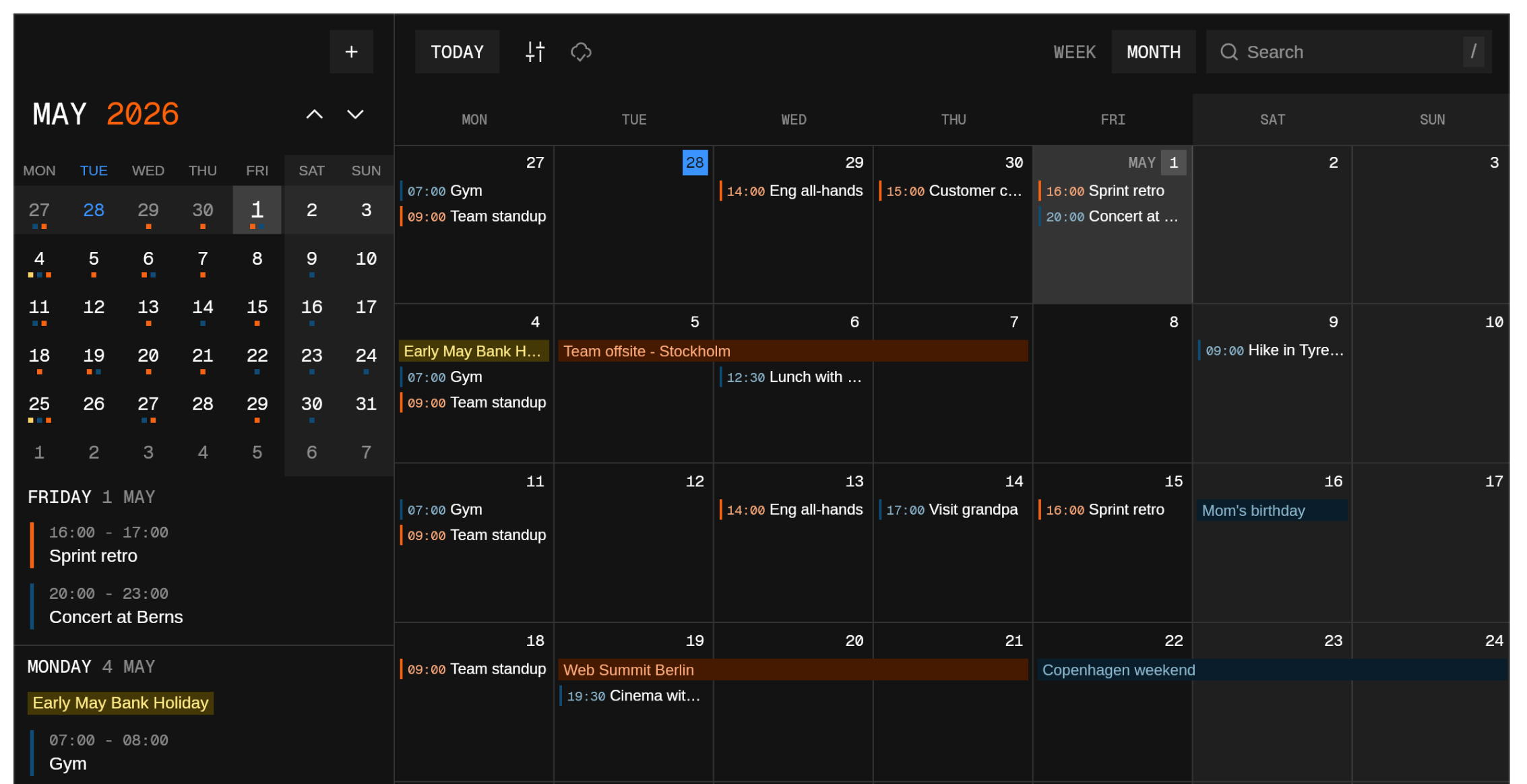 renCal screenshot